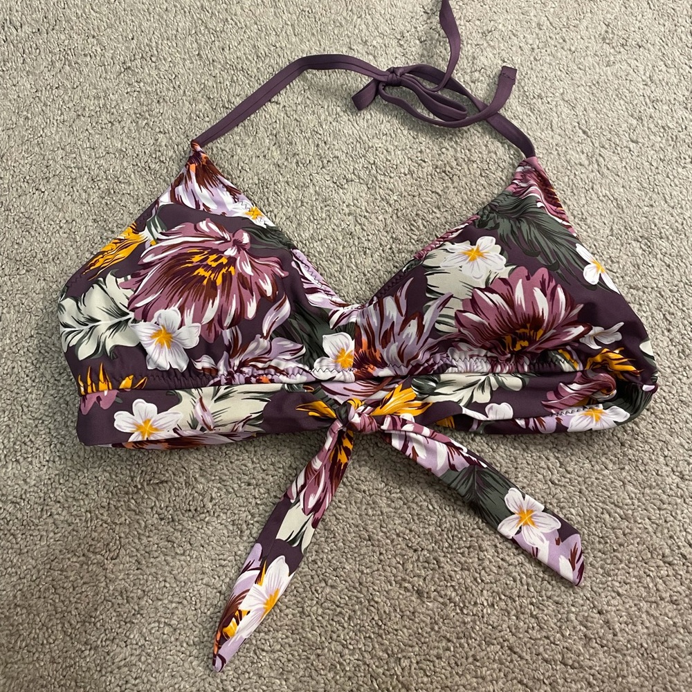 Floral bikini top